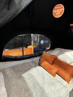 2025 Opus Off-Road Extreme folding camper bedroom